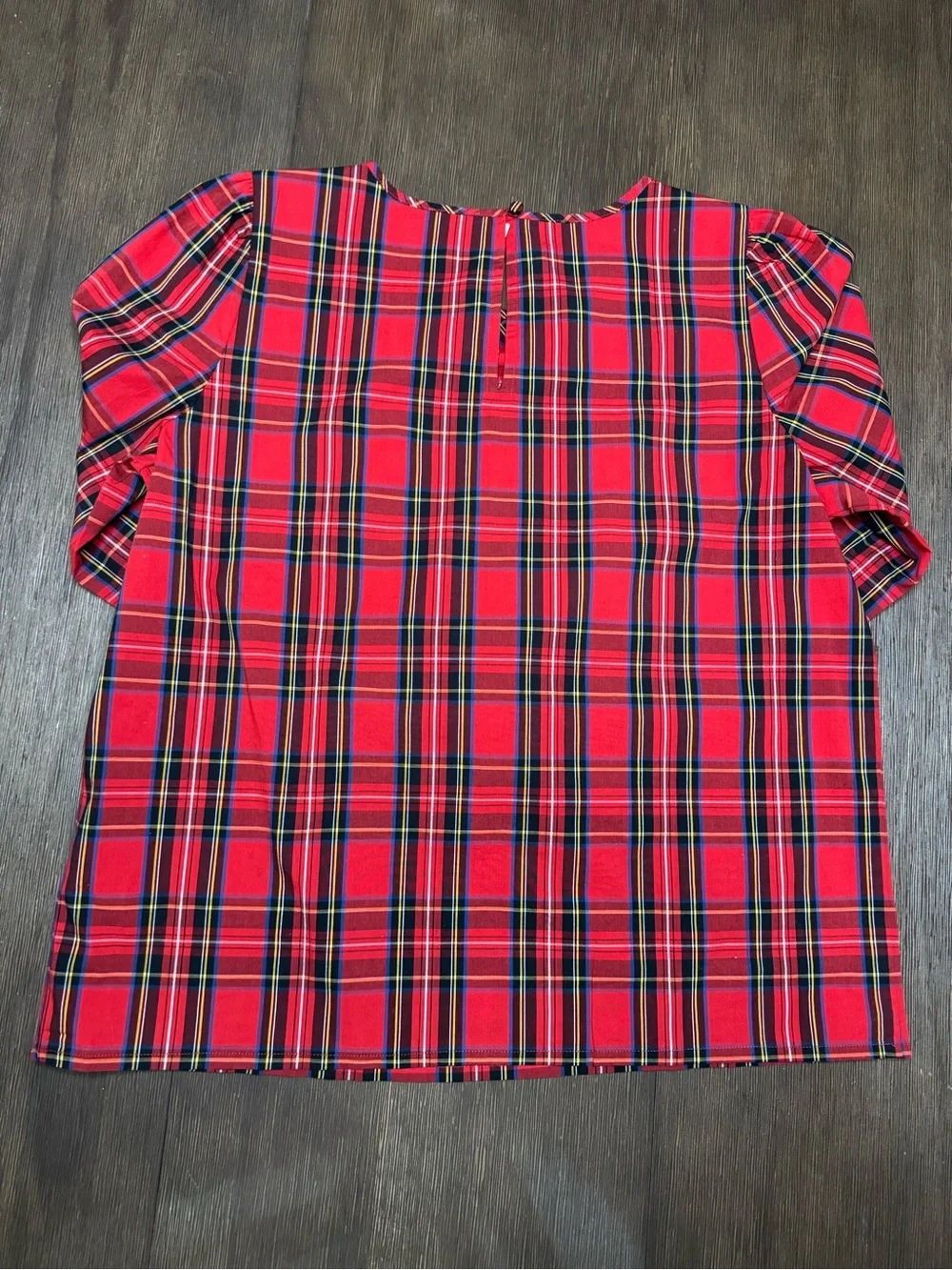 J Crew Plaid Top - Classic Holiday Style